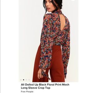 Free People all dolled up top Sz large L